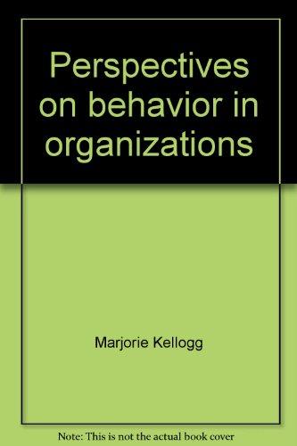 Book Perspectives on Behavior in Organizations free