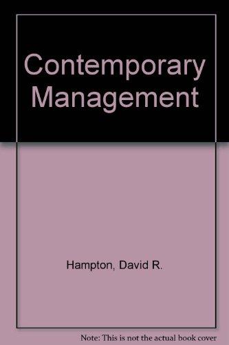Book Contemporary Management (McGraw-Hill Series in Management) free