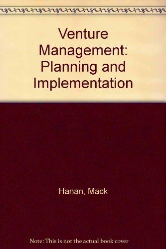 Book Venture management: A game plan for corporate growth and diversification free