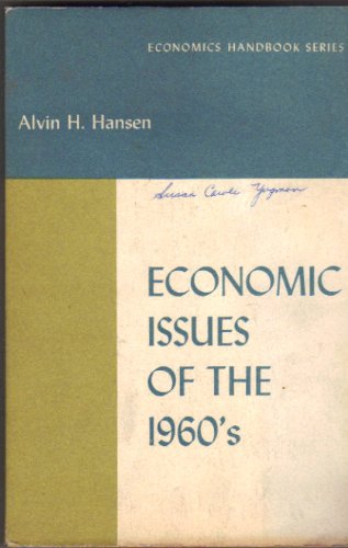 Book Economic Issues Of The 1960s free