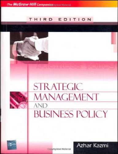 Book Strategic Management & Business Policy free
