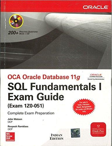 Book Oca Oracle Database 11G: Sql Fundamentals Exam Guide (Exam 1Z0-051) free