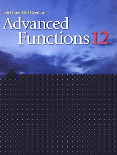 Book McGraw-Hill Ryerson: Advanced Functions 12 free