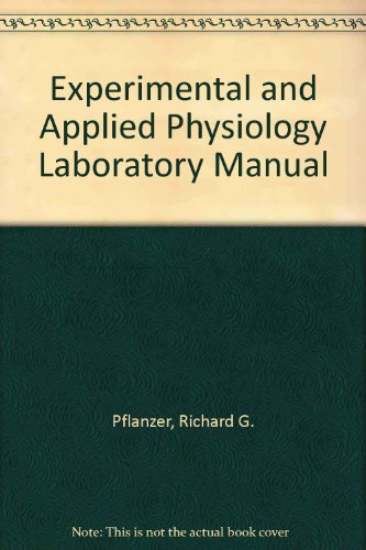 Book Experimental and Applied Physiology Laboratory Manual free
