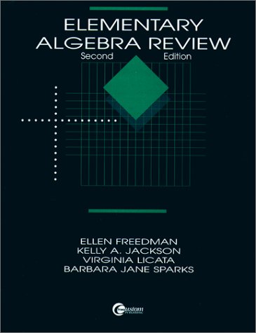 Book Elementary Algebra Review free