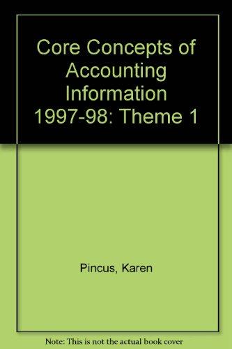 Book Core Concepts Of Accounting Information: Theme 1 free