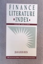 Book Finance Literature Index (Mcgraw-Hill Finance Guide Series) free