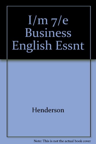 Book I/m 7/e Business English Essnt free