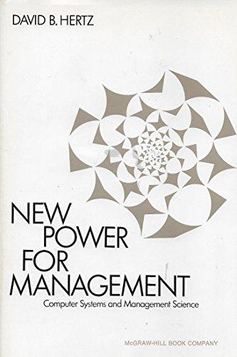 Book New Power For Management: Computer Systems And Management Science free