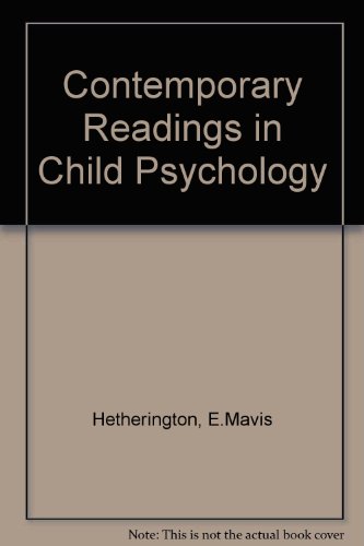 Book Contemporary readings in child psychology free
