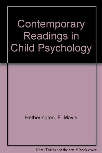 Book Contemporary Readings in Child Psychology free