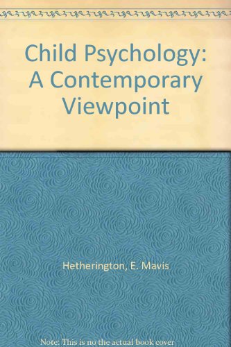 Book Child Psychology: A Contemporary Viewpoint free
