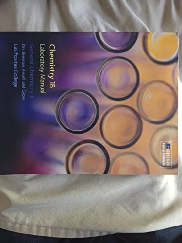 Book Chemistry 1B Laboratory Manual General Chemistry II free