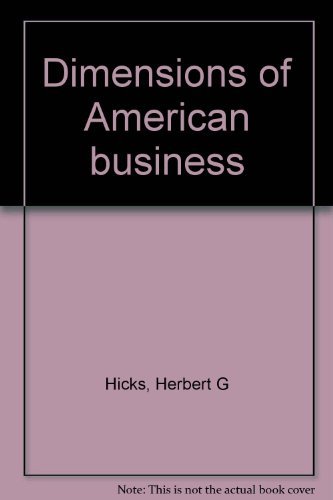 Book Dimensions Of American Business free