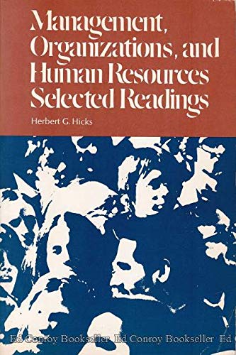 Book Management, organizations, and human resources: Selected readings free