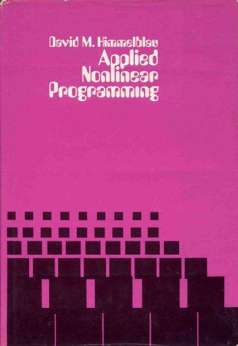 Book Applied Nonlinear Programming free