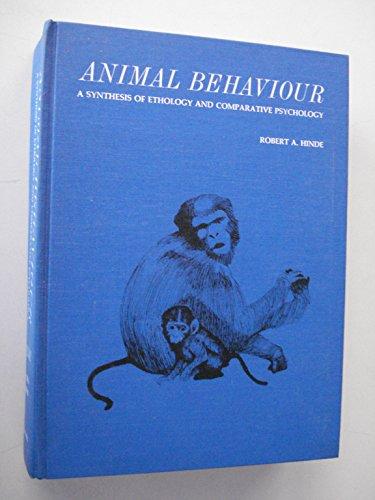 Book Animal Behaviour: A Synthesis Of Ethology And Comparative Psychology free
