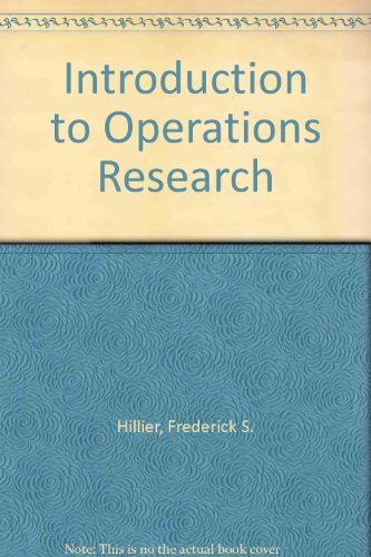 Book Introduction To Operations Research free