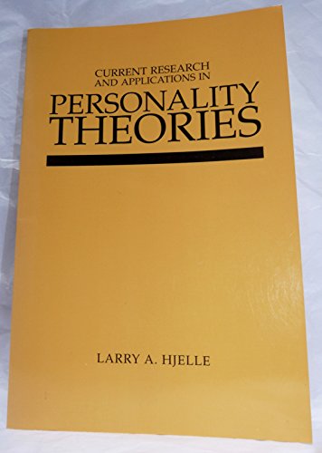 Book Current Research and Applications in Personality Theories free