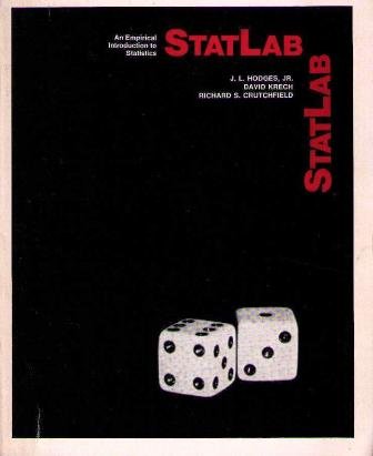 Book Statlab: An Empirical Introduction To Statistics (mcgraw-hill Series In Probability And Statistics) free