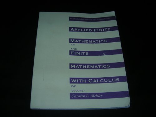 Book Applied Finite Mathematics And Finite Mathematics Withcalculus free