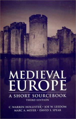Book Medieval Europe: A Short Source Book free