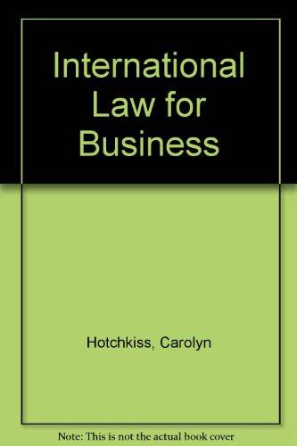 Book International Law For Business free
