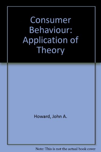 Book Consumer Behavior: Application of Theory (McGraw-Hill Series in Electrical and Computer Engineering) free
