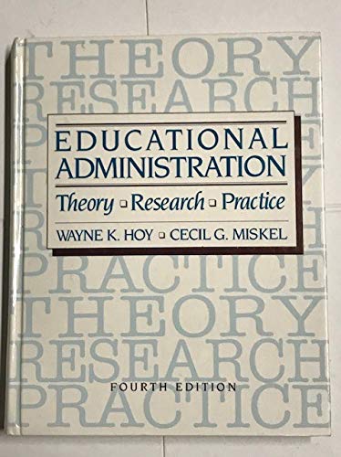 Book Educational Administration: Theory, Research and Practice free
