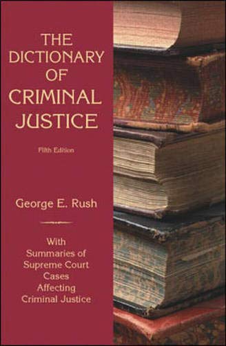 Book Dictionary of Criminal Justice free