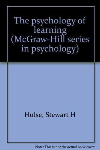 Book The psychology of learning (McGraw-Hill series in psychology) free