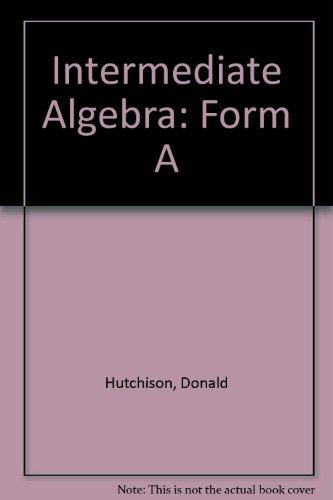 Book Intermediate Algebra, Form A free