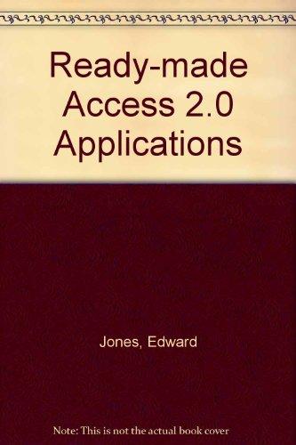 Book Ready-made Access 2.0 Applications free