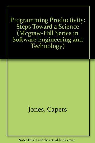 Book Programming Productivity (McGraw-Hill Series in Software Engineering and Technology) free