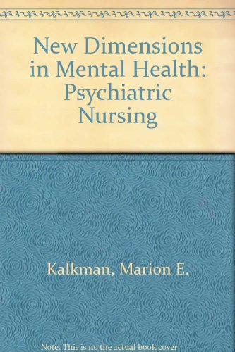 Book New Dimensions In Mental Health: Psychiatric Nursing free