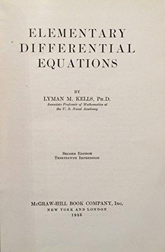 Book Elementary Differential Equations free