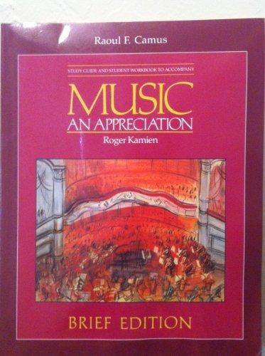 Book Music : An Appreciation (student Guide And Student Workbook ) free