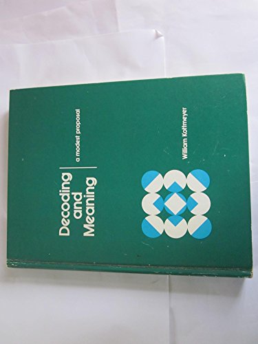 Book Decoding and meaning: A modest proposal free