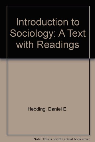 Book Introduction to Sociology: A Text With Readings free