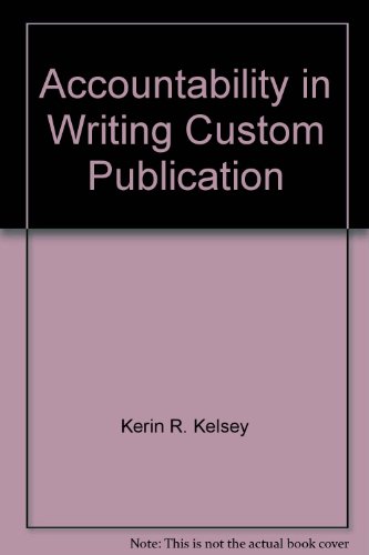 Book Accountability In Writing, Custom Publication free
