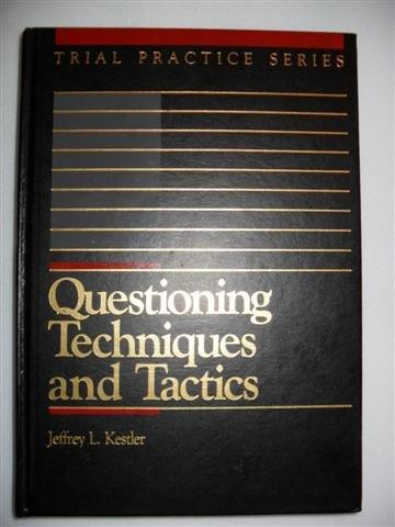 Book Questioning techniques and tactics (Trial practice series) free