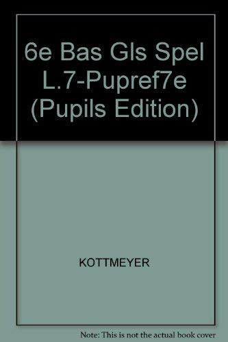 Book Basic Goals In Spelling, Level 7 (pupils Edition) free