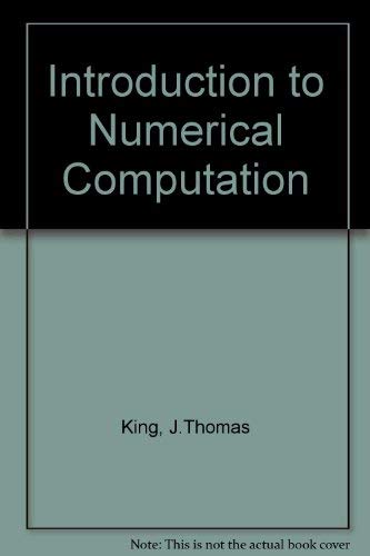 Book Introduction to Numerical Computation free