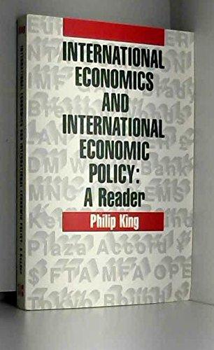 Book International Economics and International Economic Policy: A Reader free