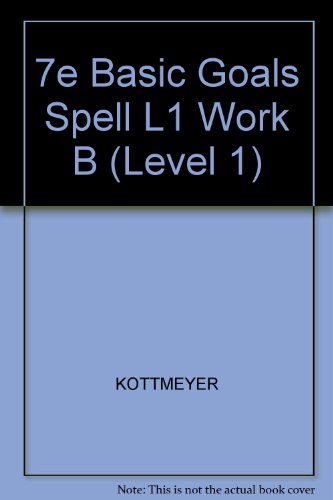 Book Basic Goals In Spelling free