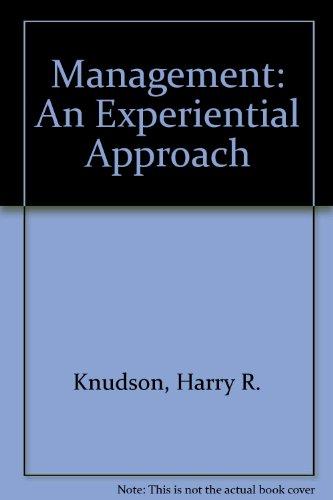 Book Management: An Experimental Approach (mcgraw-hill Series In Management) free