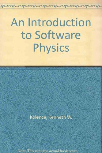 Book An introduction to software physics free