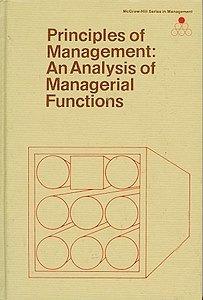 Book Principles of Management:  An Analysis of Managerial Functions free