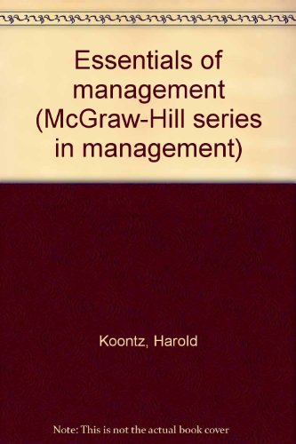 Book Essentials Of Management free