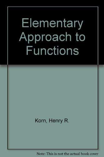 Book An elementary approach to functions free